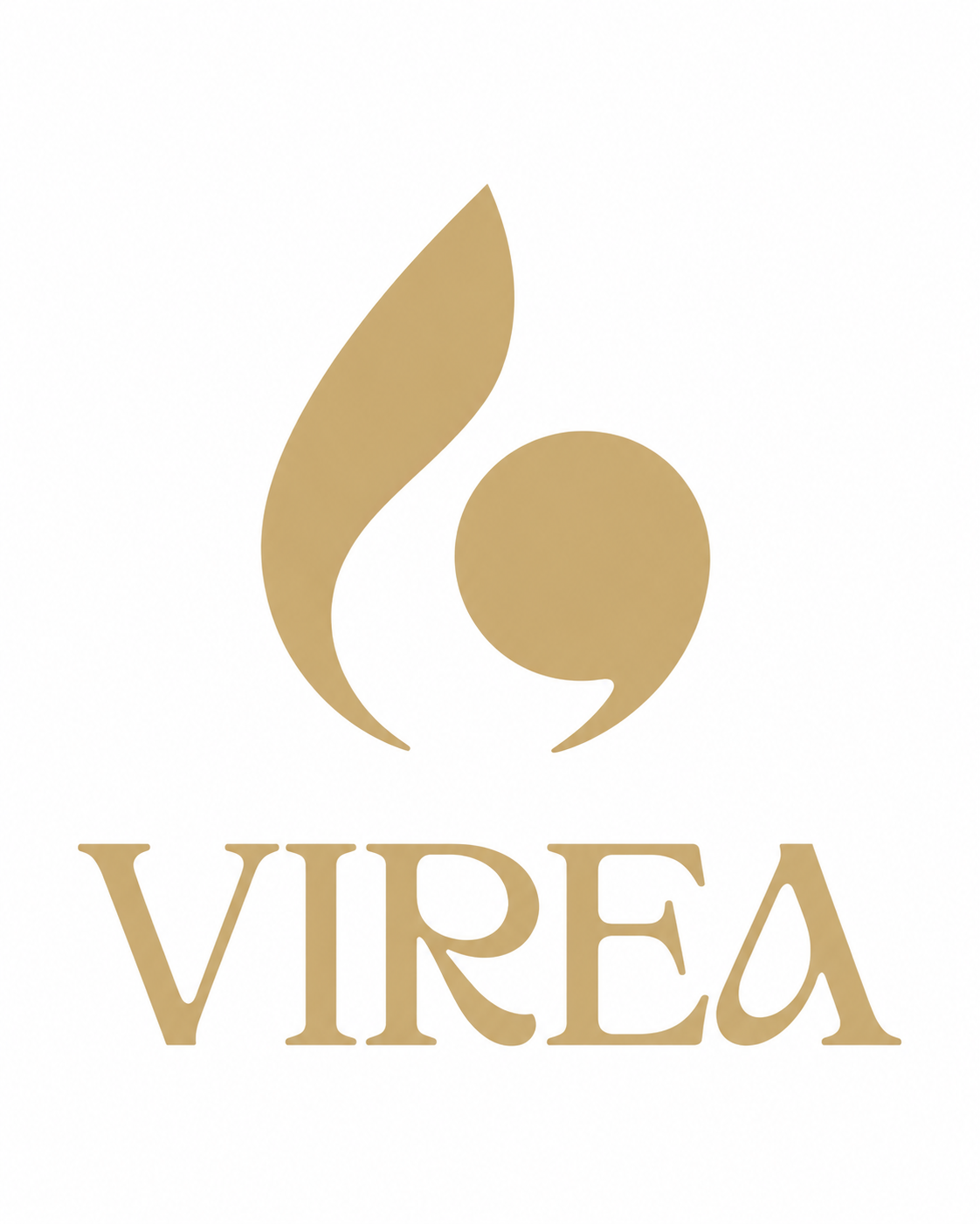 logo virea la bouteille qui dynamise et informe l'eau