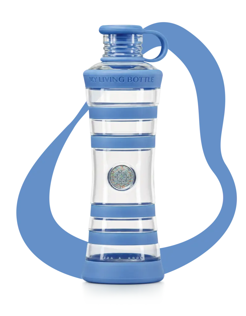 bouteille VIREA Intensité Indigo pour informer et redynamiser votre eau
