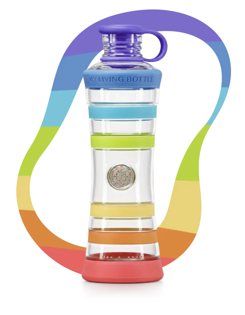 bouteille VIREA Unité Multicolore Arc en Ciel pour informer et redynamiser votre eau
